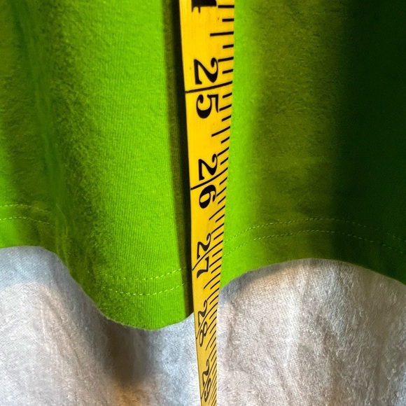 Susan Graver neon green shirt with ruffled button accent. Size XL? See photos. - Picture 8 of 8